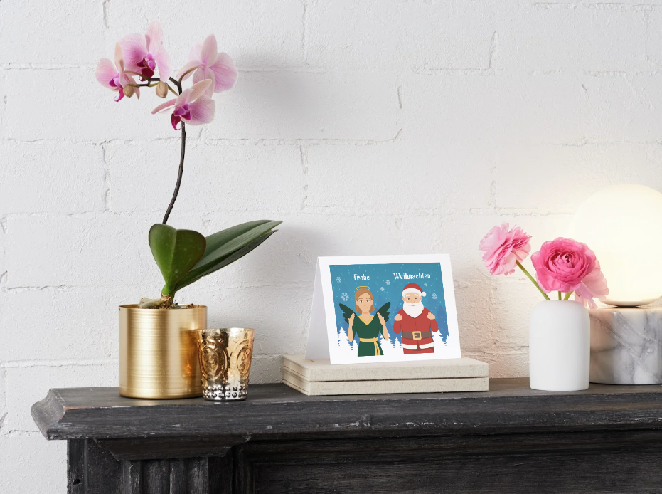 FlipSigns Grußkarte/Klappkarte „Frohe Weihnachten“ - Spendenedition