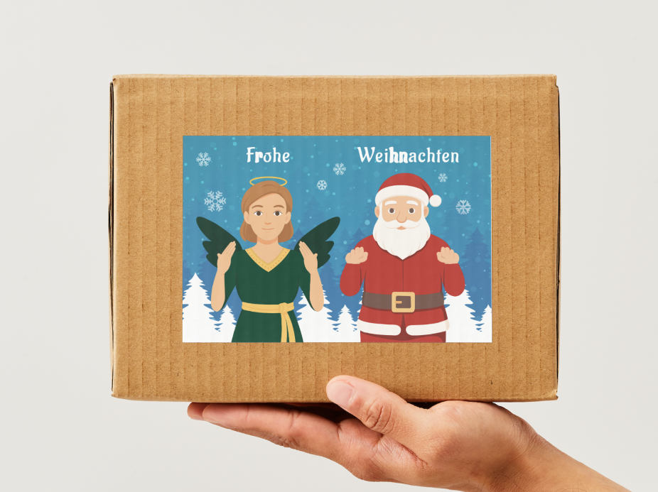 FlipSigns Aufkleber „Frohe Weihnachten“ - Spendenedition